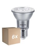Opakowanie 6x Philips Master Value LED Żarówka Reflektor E27 PAR20 6W 540lm 40D - 940 Zimna Biel | Najlepsze renderowanie kolorów - Ściemnianie - Zamienne 50W