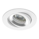 Noxion Wpuszczany Spot Drome MR16 uchylny Valkoinen | Aukko 69mm - GU10 Trzonek