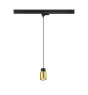 SLV Reflektor szynowy Lampa Wisząca Puri 2.0 3-Fazowy Aluminium Czarny Złoty | Nadaje Się Do 1x GU10 - Ściemnianie