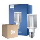 Opakowanie 6x Philips TrueForce LED E40 HPL Przezroczysty 42W 6000lm 360D - 840 Zimna Biel | Zamienne 200W